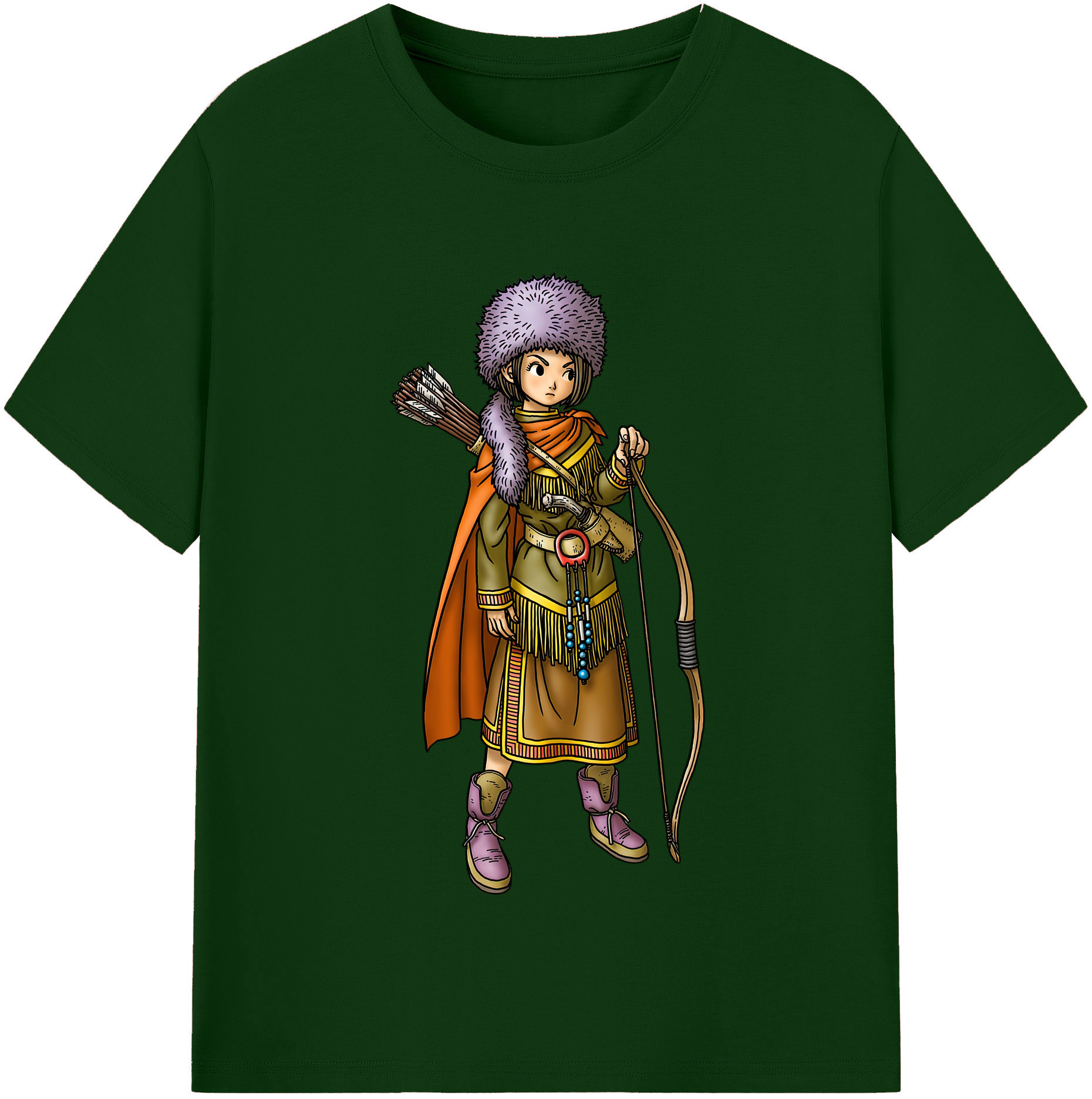 （画像用） ドラゴンクエスト Doragon Kuesuto Dragon Quest 綿100％半袖Tシャツ（フロントプリント）